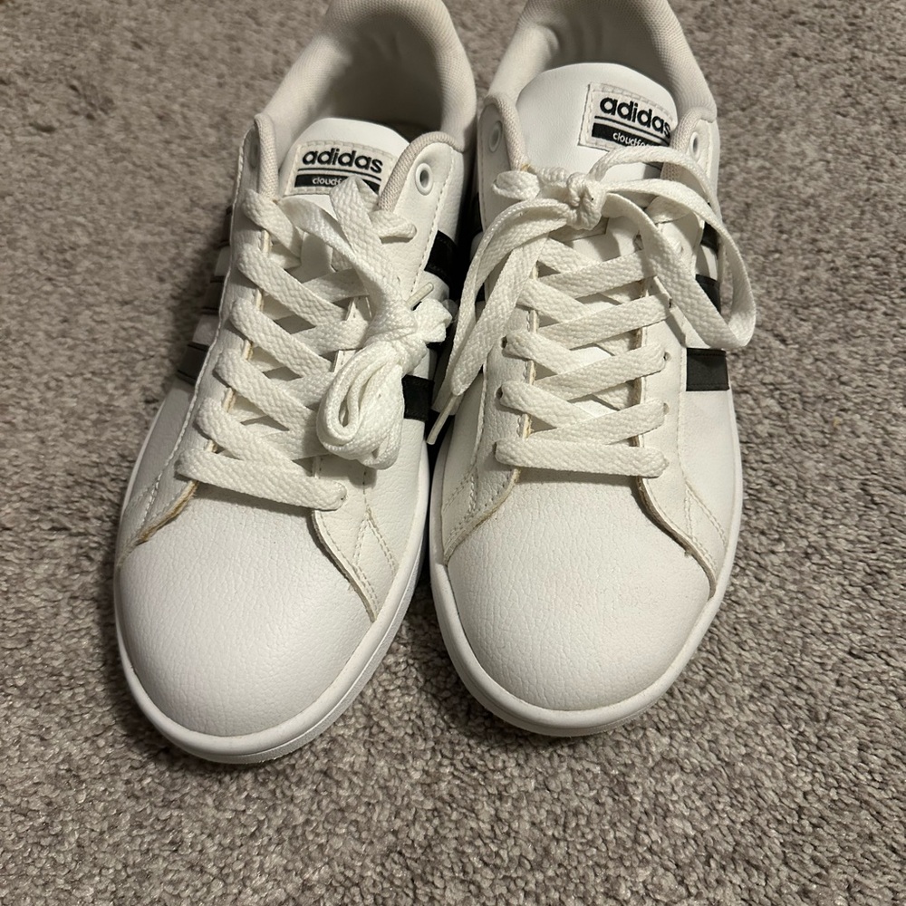 Adidas Classic White and Black Sneakers NWOT